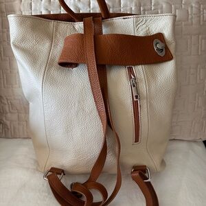 Genuine leather made in Italy, backpack purse. NWOT